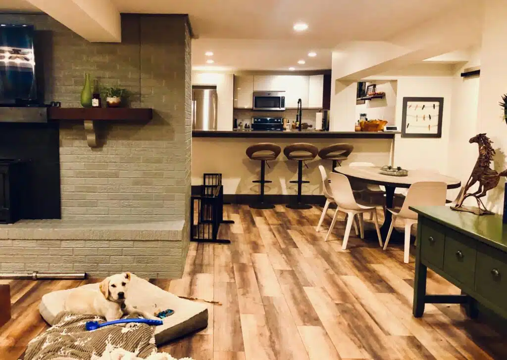 Basement Home Renovation- Footprint Decks and Design proudly serves Colorado Springs, Monument, Castlerock, Denver, Peyton, and Black Forrest.