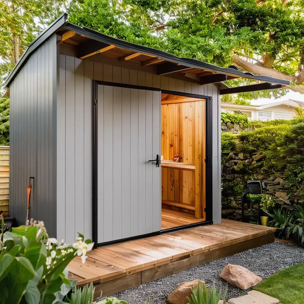 Custom shed in backyard - Custom Sheds by Footprint Decks